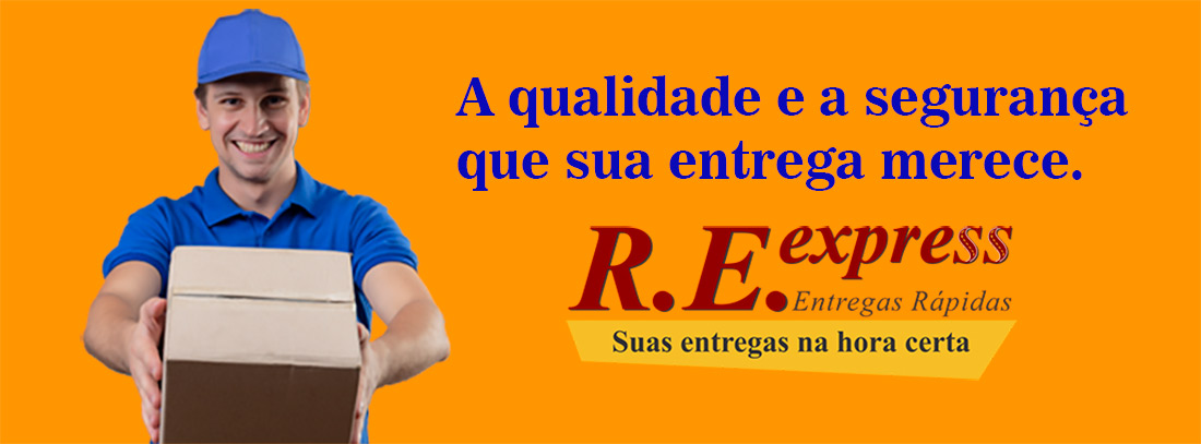 Banner R.E. Express respeito pela sua entrega